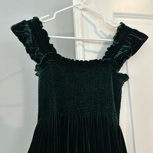 BEAUTIFUL Emerald Velvet Hill House Nap Dress - Medium